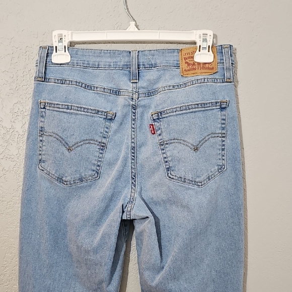 Levi's 721 High Rise Skinny Light Wash Jeans Womens Size 29 Stretchy - Picture 6 of 9